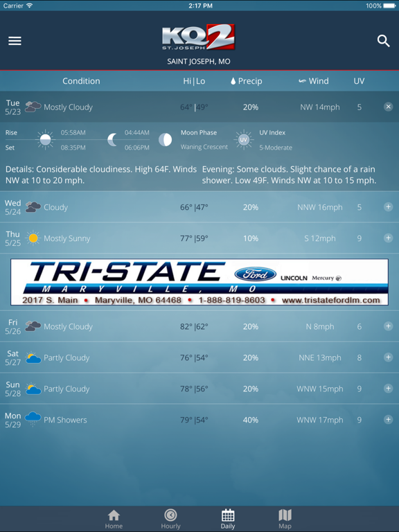 Screenshot #6 pour KQ2 Weather Authority