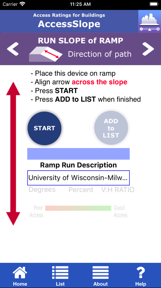 #2. AccessSlope (iOS) 由: University of Wisconsin–Milwaukee