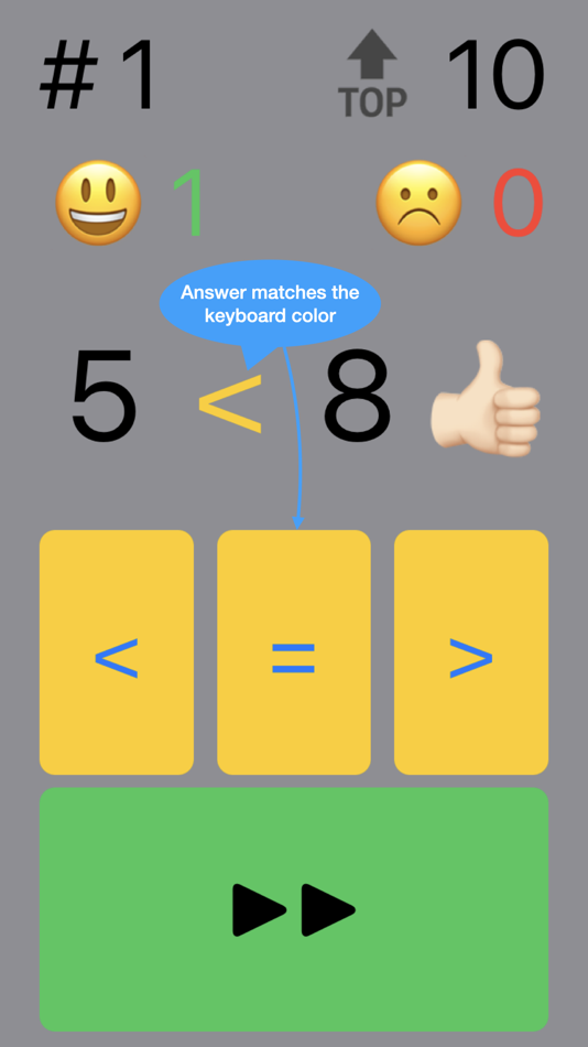 #2. My First Math Compare Numbers (iOS) Podle: Filip Stastny