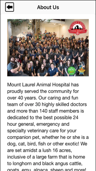 Mount Laurel Animal Hospital Screenshot