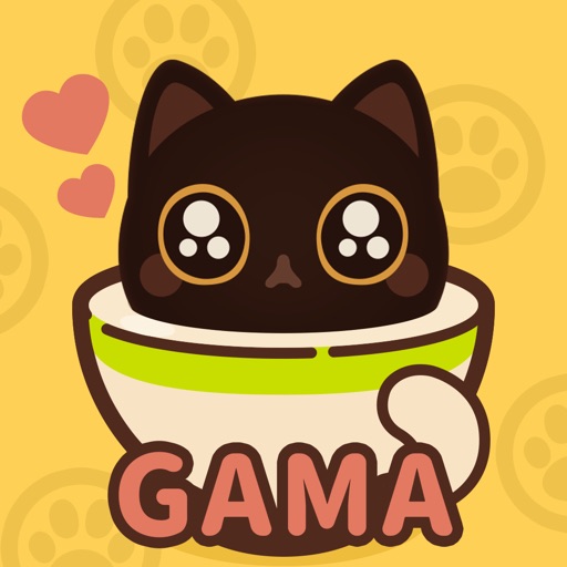 Cute cat world icon