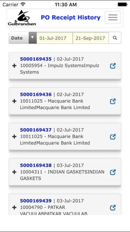 Gulbrandsen SAPApp screenshot-3