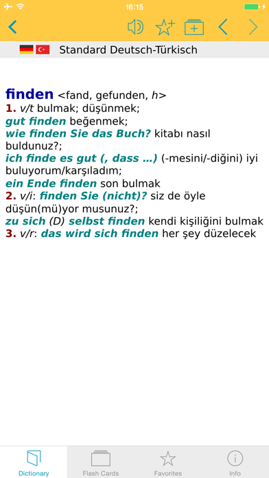 Big German Turkish Dictionary Screenshot