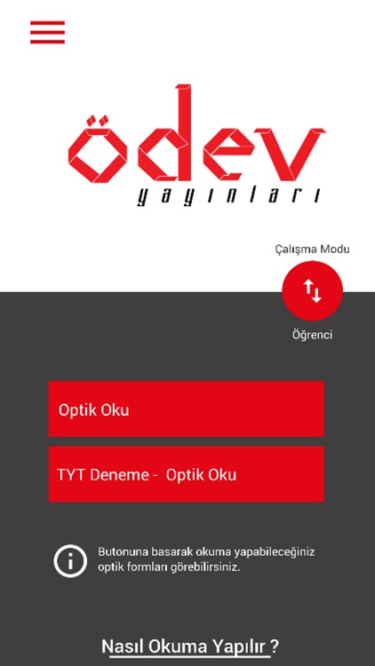 Ödev Yayınları Optik Okuma