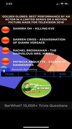BarWhat? 15000+ Trivia Game screenshot 4