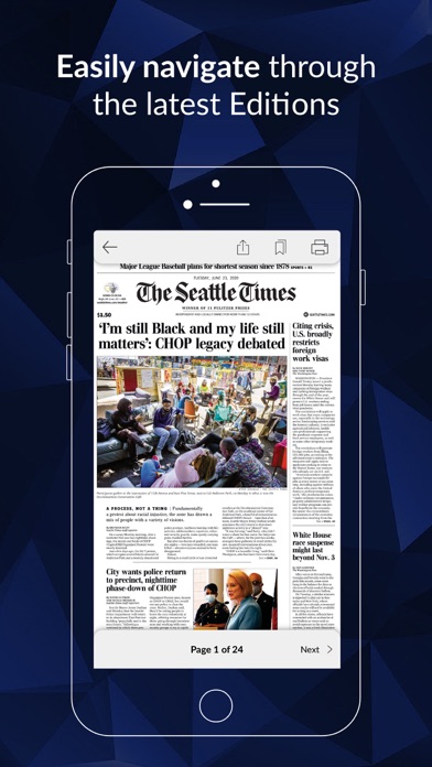 Seattle Times Print Replicaのおすすめ画像2