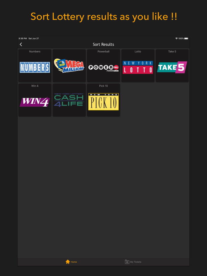Lottery results-Ticket scanner