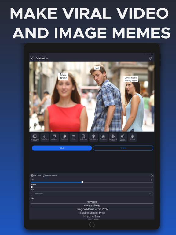 Screenshot #5 pour Meta Meme: Video/Image Maker