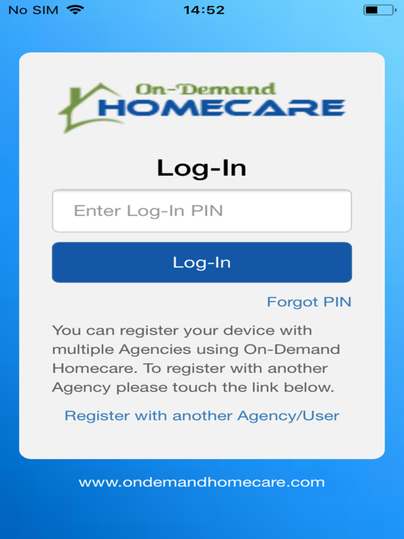 Electronic Visit Verification iPad screenshot