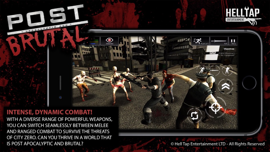 #2. Post Apocalyptic & Brutal (iOS) 由: Hell Tap Entertainment LTD