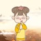 这是一款丹丹女孩表情贴纸App,可以在聊天中使用。