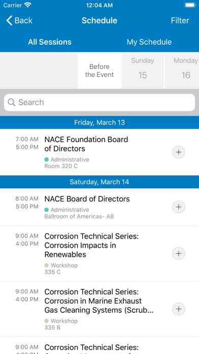 NACE International Conferences screenshot 4