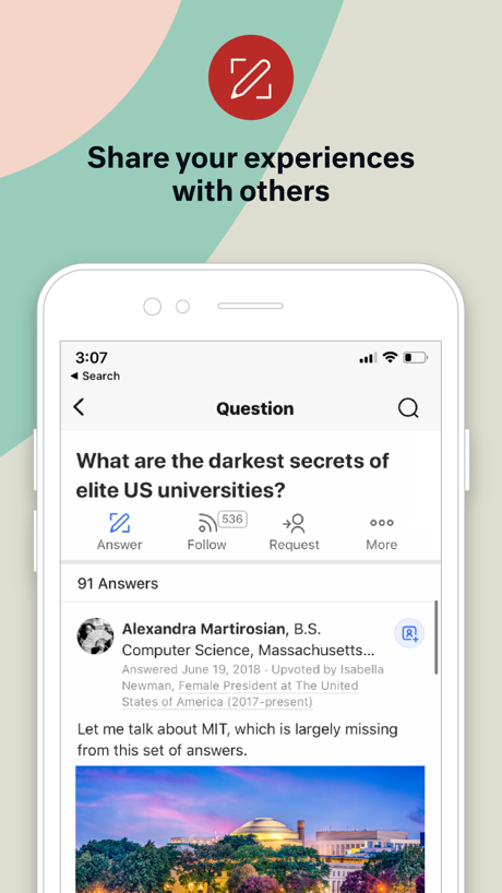 Quora 的 App Store 截图 4