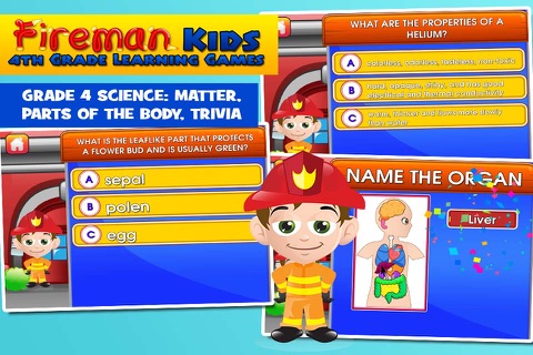 Fireman Kids 4th Grade Games screenshot 4