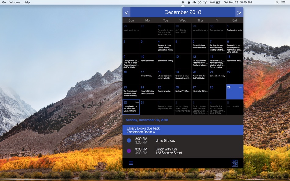 #1. Clean Calendar (macOS) 由: Splinto Apps