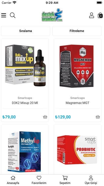 Destek Ürünleri
