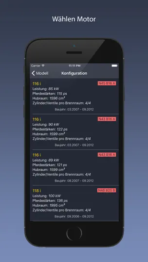 Screenshot von TechApp Für BMW auf dem iPhone 2