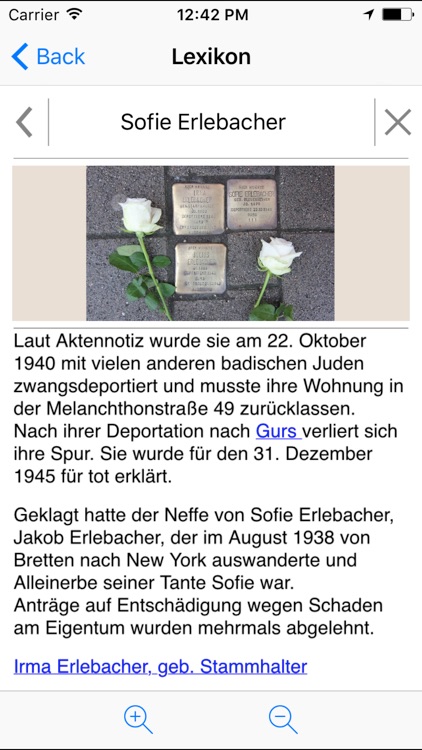 Stolpersteine Bretten screenshot-3