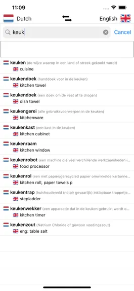 Game screenshot Dutch/English Dictionary hack