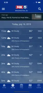 FOX 5 Washington DC: Weather screenshot #3 for iPhone