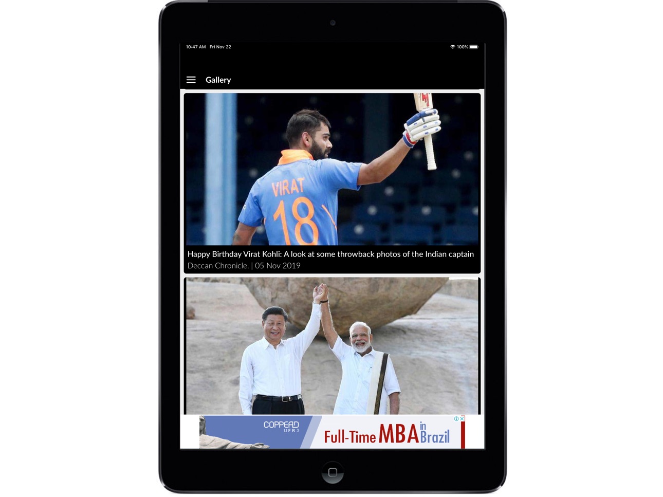 iPad screenshot