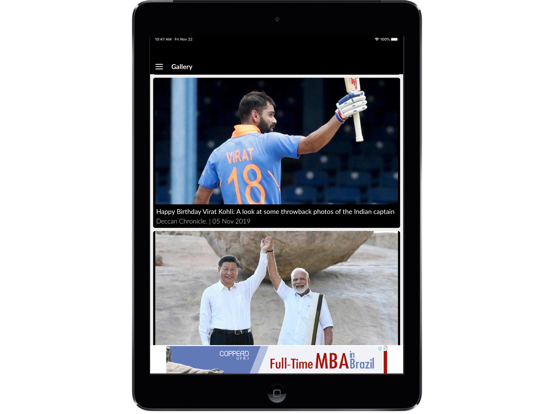 Deccan Chronicle News iPad screenshot 4 - News app