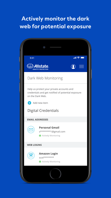 Allstate Identity Protection Screenshot