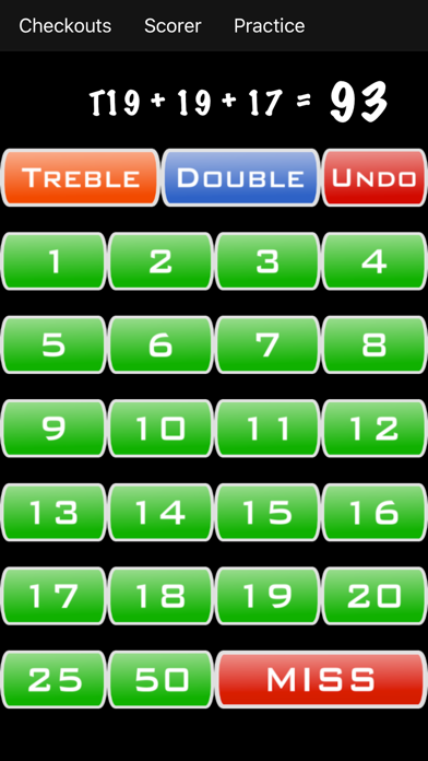 Screenshot #1 pour Darts Calculator