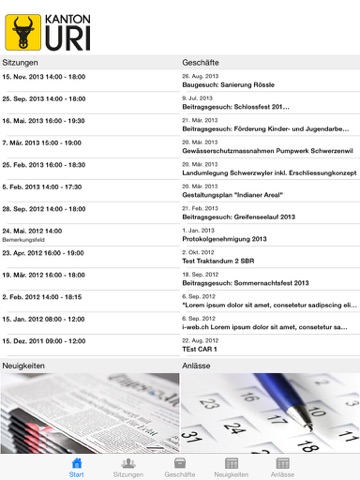 Uri Sitzungen screenshot 2