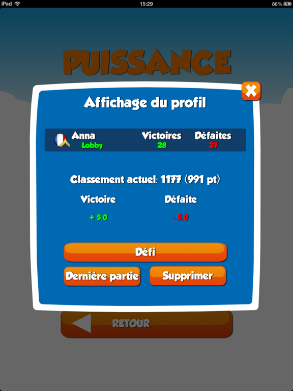 Screenshot #6 pour Puissance Quatre multijoueur