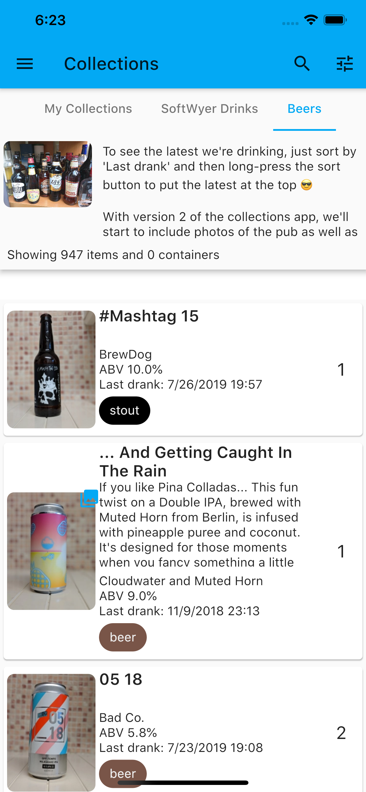 Collections Application