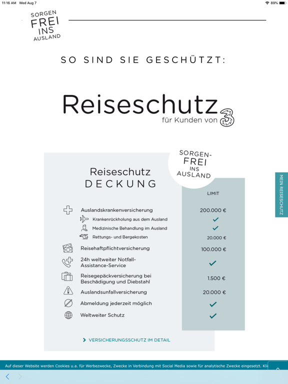 Screenshot #5 pour Lamie Reiseschutz
