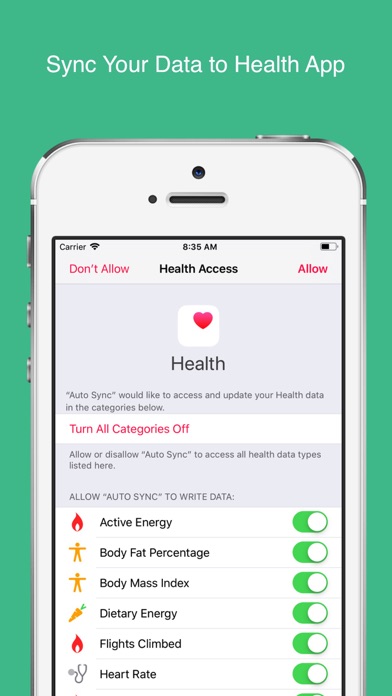 Screenshot #2 pour Auto Sync for Fitbit to Health