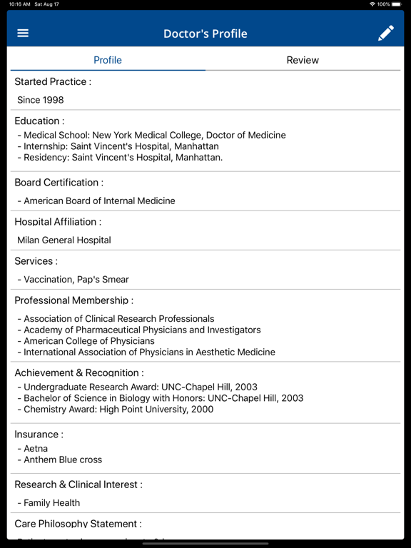 trakMD: Doctor App iPad screenshot 5 - Medical app
