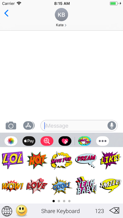 SlangMOJI - Comic Text Emojis screenshot 3