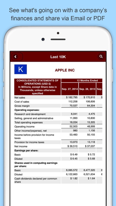 Last10K: Company SEC Filings Screenshot