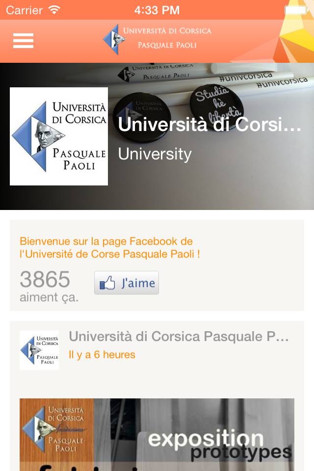 Università di Corsica screenshot 2