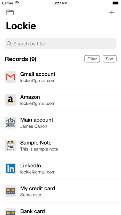 Screenshot #1 pour Password Manager - Lockie