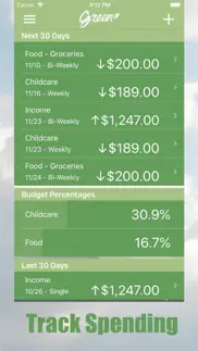 green - budget forecasting iphone screenshot 4