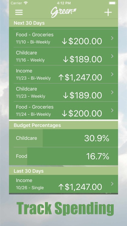 Green - Budget Forecasting screenshot-3