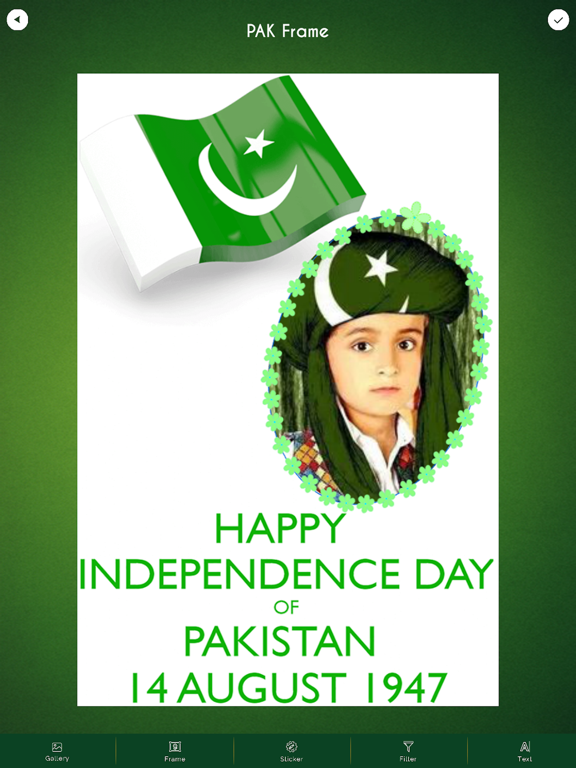 PAK Independence Day Frames iPad screenshot 5 - Photo & Video app