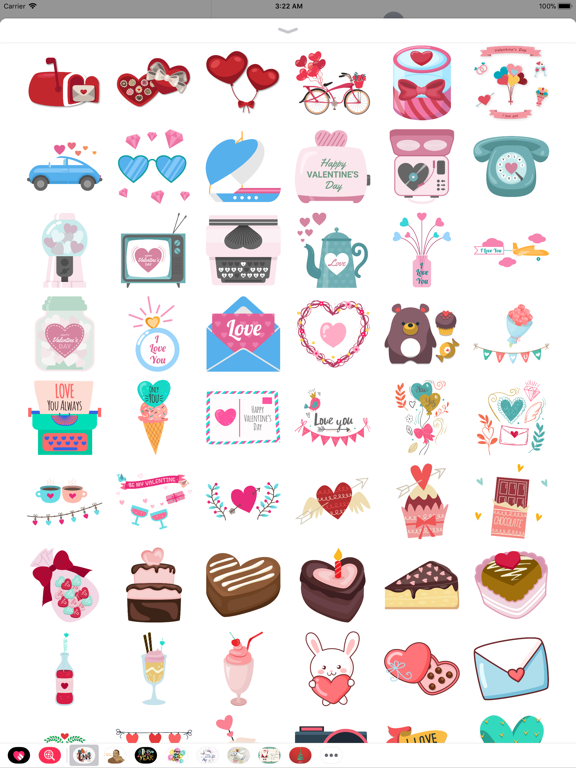 Happy Love Stickers - Animated iPad screenshot 5 - Stickers app