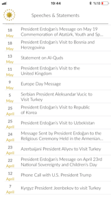 Presidency of Rep. of Turkey screenshot