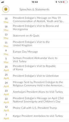 Presidency of Rep. of Turkey screenshot 4