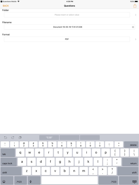 iPad Image of Document Navigator
