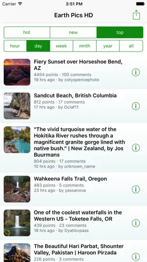 Скриншот Earth Pics HD на iPhone 1