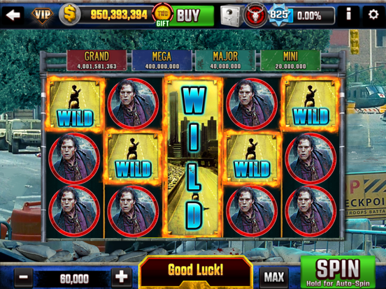 The Walking Dead Casino Slots iPad app afbeelding 6