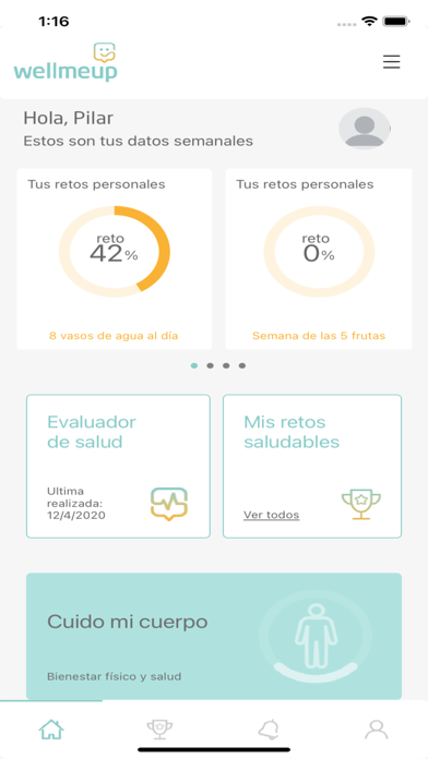 Wellmeup Screenshot