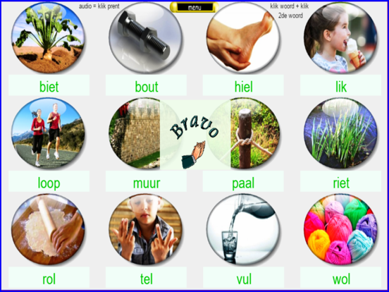 Leeswoorden-VLL iPad app afbeelding 4