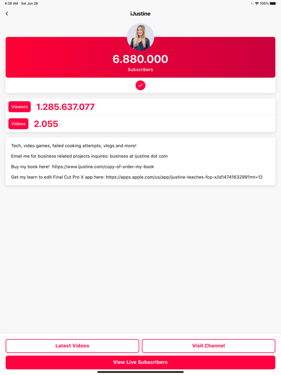 Screenshot #4 pour Subscribers: Live Counter